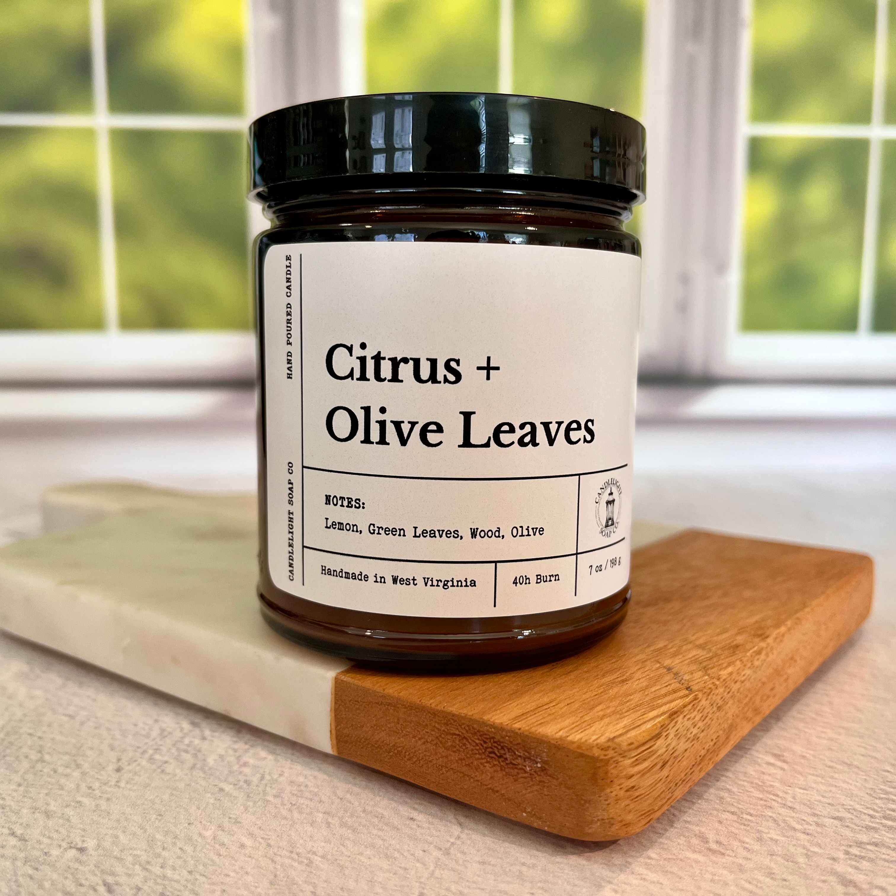 Citrus + Olive Leaves candle image 0