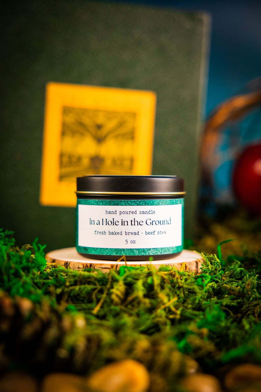 In a Hole in the Ground candle