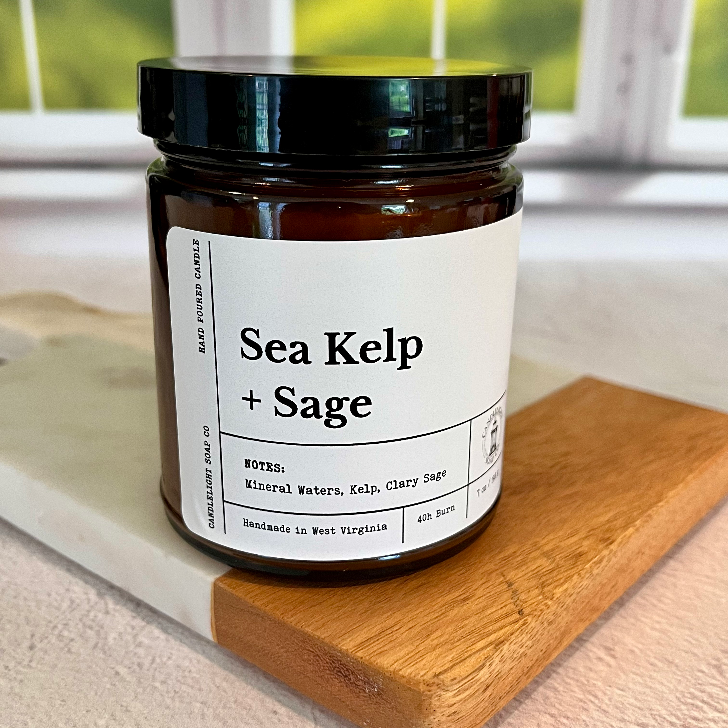 Sea Kelp + Sage candle image 0