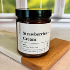Strawberries + Cream candle image 0