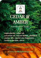 Cedar & Amber soap