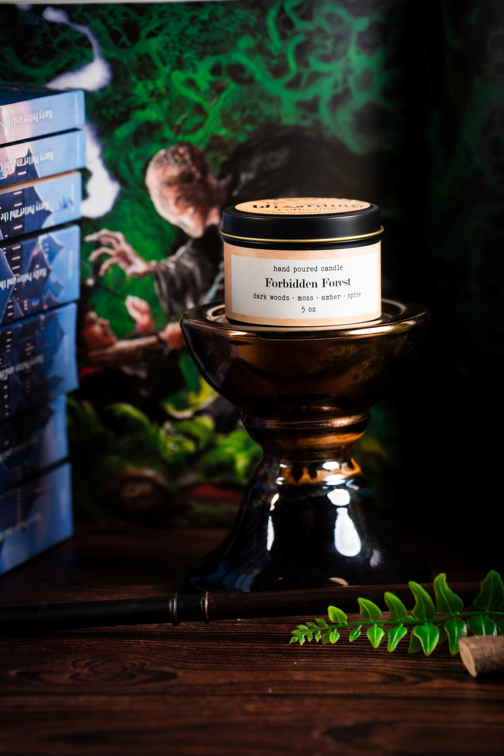 Forbidden Forest candle