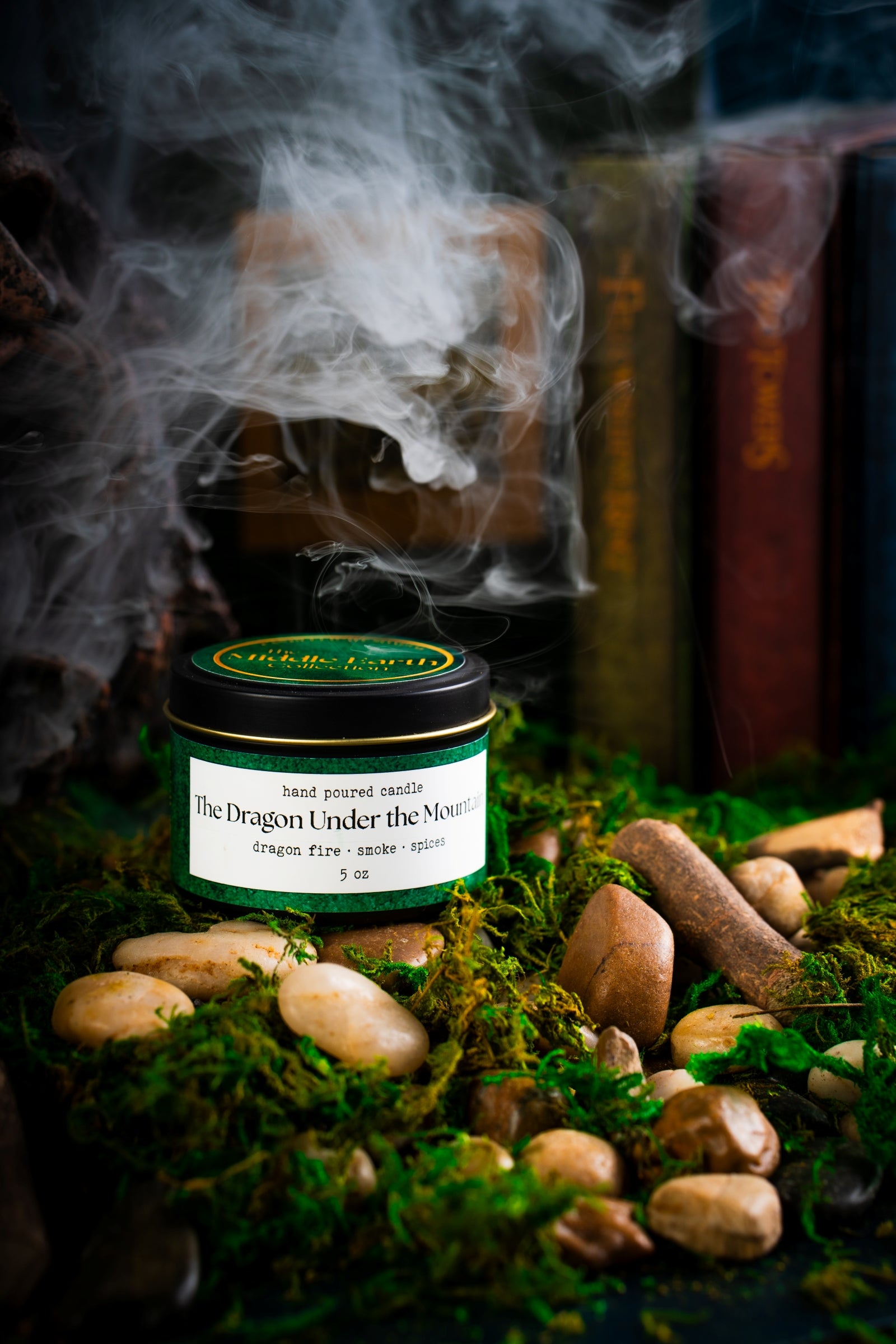 The Dragon Under the Mountain candle