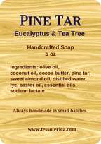 Pine Tar soap w/ Tea Tree & Eucalyptus