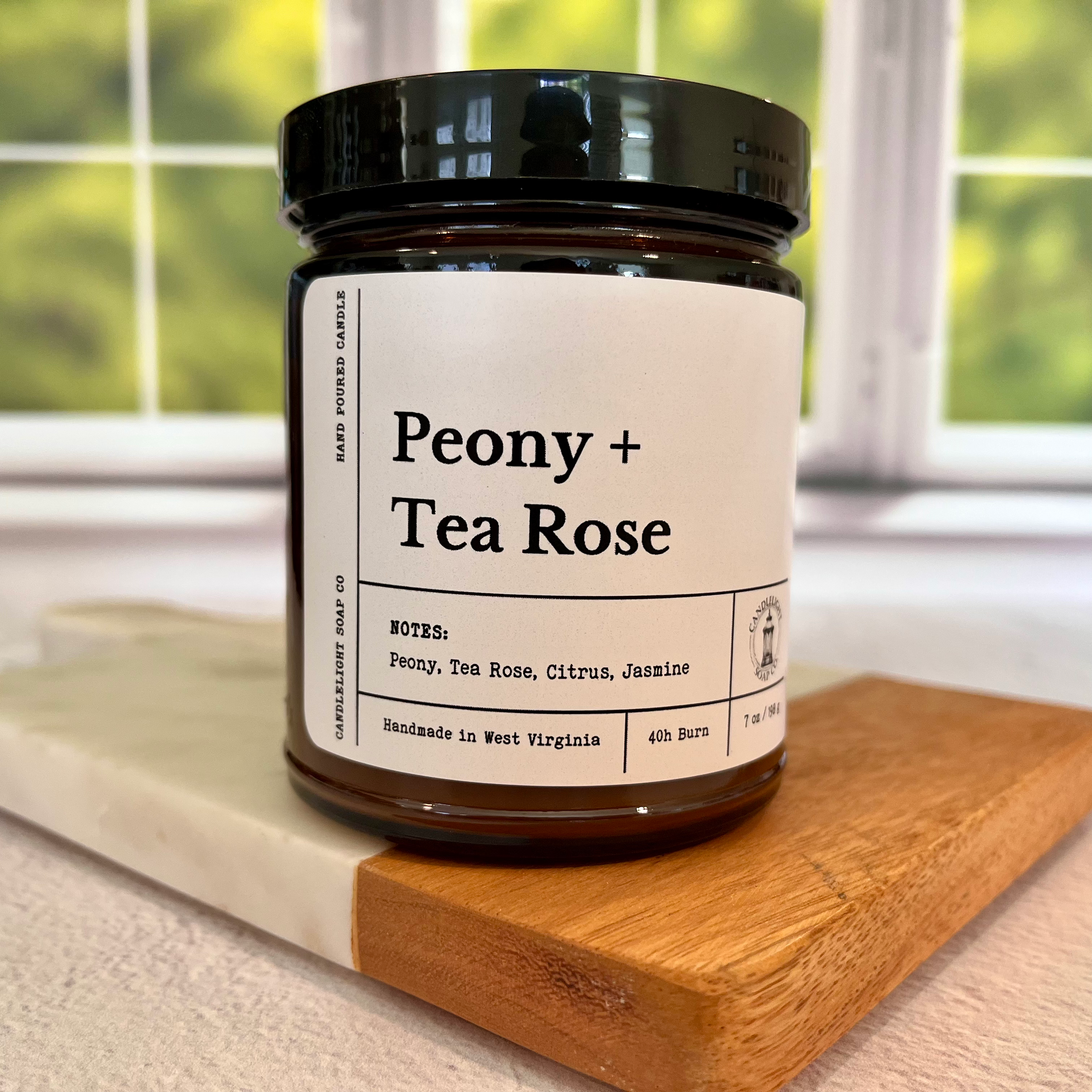Peony + Tea Rose candle image 0