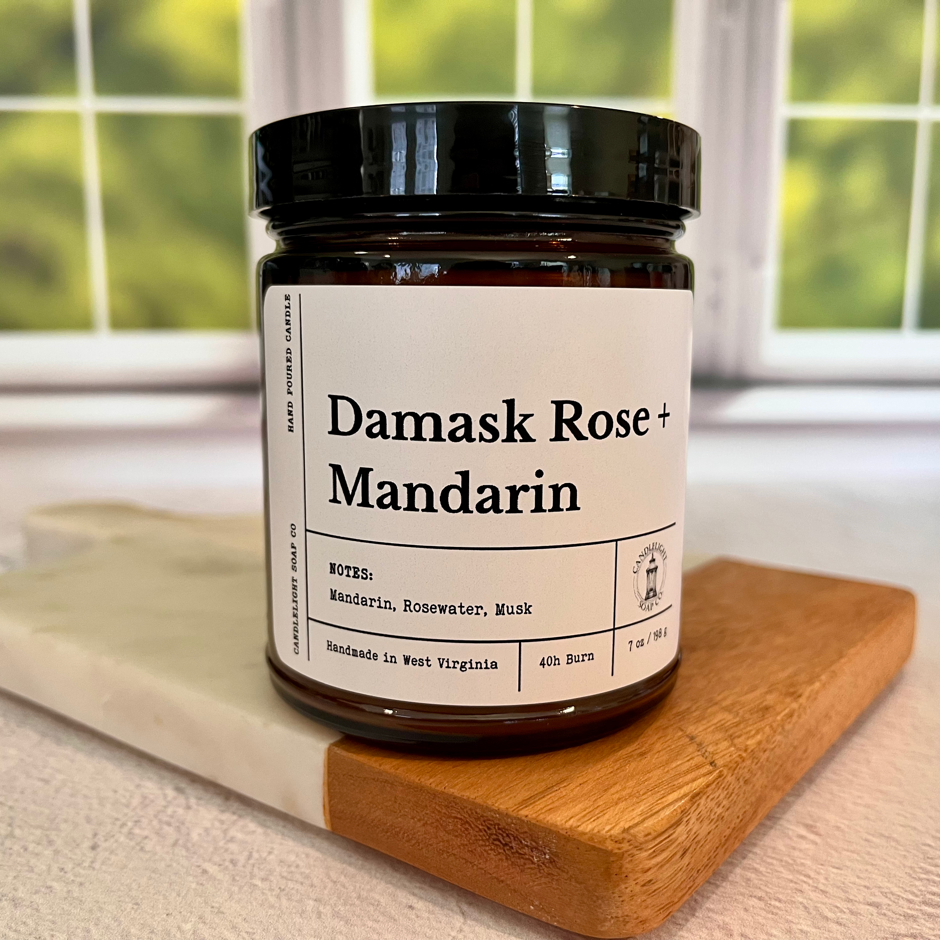 Damask Rose + Mandarin candle image 0