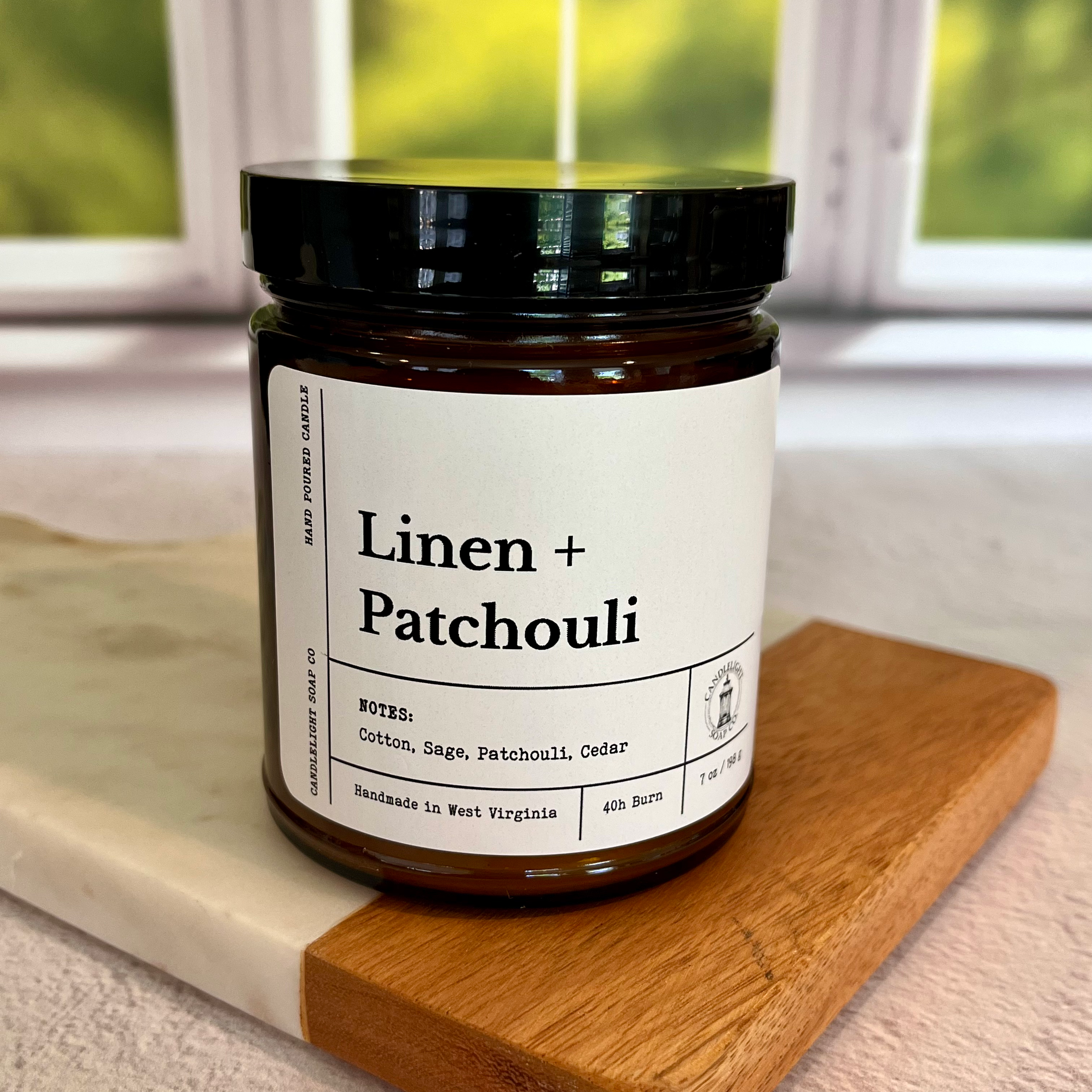 Linen + Patchouli candle image 0